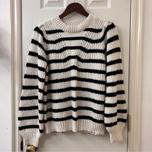 Black and White Striped Sweater